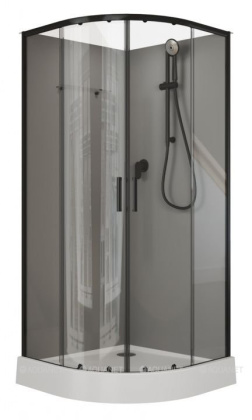 Душевая кабина Aquanet Passion EVO R black 90x90 набор 2