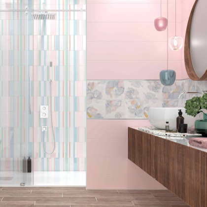 Бордюр Blossom белый 5х60