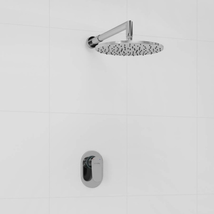 A12030 Встраиваемый комплект для душа с верхней душевой насадкой Wasserkraft