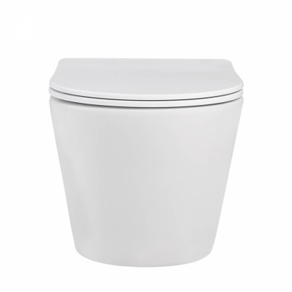 Подвесной унитаз Abber Bequem AC1102MW белый матовый с микролифтом