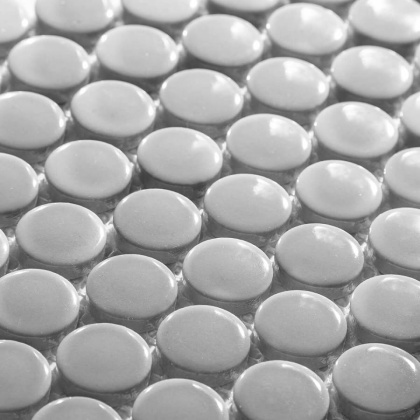 Керамическая мозаика, Penny Round Grey Glossy, Shapes