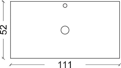 Столешница Calacatta прямая 111*52см Столешница Calacatta прямая 111*52см