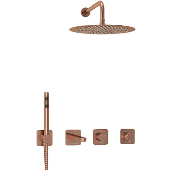 A8851.310.311.338.330.290.292.291 Встраиваемый комплект для ванны с верхней душевой насадкой, лейкой