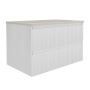База под раковину Welle 800 подвесная, 2 выкатных ящика soft-close, M.White