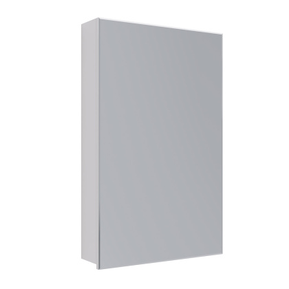 Шкаф зеркальный Lemark UNIVERSAL 50х80см 1 дверный, петли слева, цвет корпуса: Белый глянец