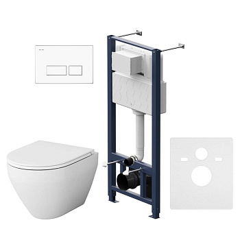 IS47001.701700 Инсталляция с клавишей Pro S Белый с подвесным унитазом Spirit V2.0 FlashClean с сид м/л IS47001.701700 Инсталляция с клавишей Pro S Белый с подвесным унитазом Spirit V2.0 FlashClean с сид м/л