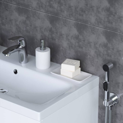 310300001 Eclipse, Смеситель для умывальника с гиг. душем, Хром