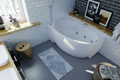 Ванна Бетта 150 лев.пустая с фр.экр. (вклеенный каркас)