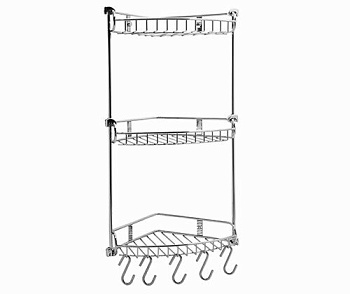 K-1233 Полка металлическая тройная, 30,2х59,2х22 см, хром, K-1233