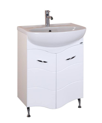 Тумба Onika Лайн 60 напольная, белая (ум. Уют 60)