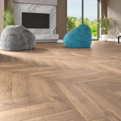SPC ламинат Alpine Floor Light Parquet ЕСО 13-2 Дуб Royal (4мм/43/1,95м2) (600мм*125мм), м2