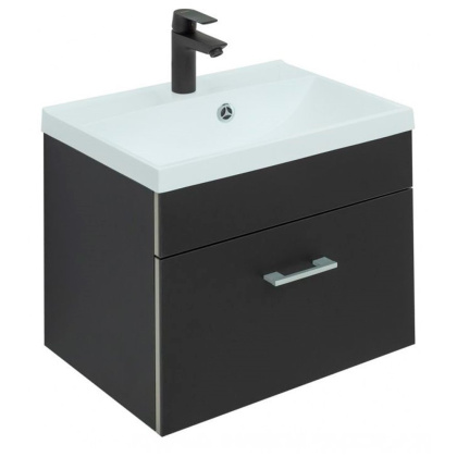 Тумба под раковину Aquanet Верона 50 черный матовый