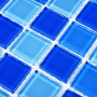 Мозаика стеклянная Blue wave-1 (чип 4*25*25) 300*300(22шт-1.98м2), м2