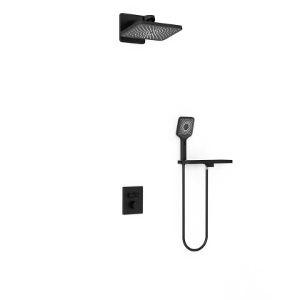 Душевой комплект Inspire VSFW-3I21MT4RMB встраиваемый, термостатический, двухрежимный, черный