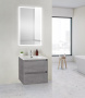 Тумба с раковиной подвесная BelBagno KRAFT 39 50 Cemento Grigio, раковина белая Тумба с раковиной подвесная BelBagno KRAFT 39 50 Cemento Grigio, раковина белая
