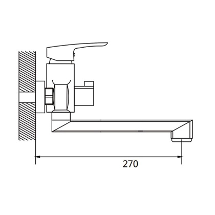 Смеситель для ванны Shevanik S85 S8502