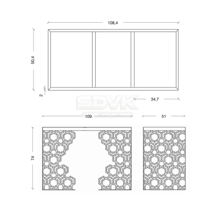 Консоль AURA Хром 891-CR Boheme