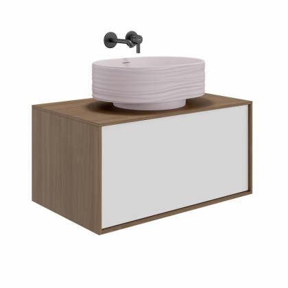 Раковина ARTBASIN Sabbia накладная 50, мальва матовая SA.wb.50\MAL