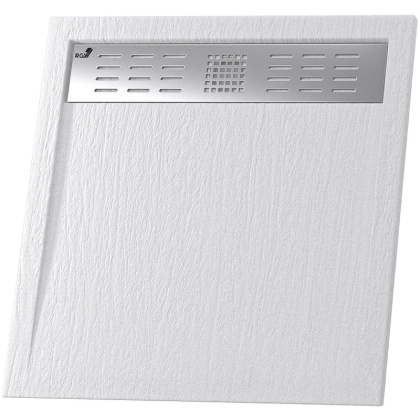 Душевой поддон квадратный RGW STM-G Графит 90*90