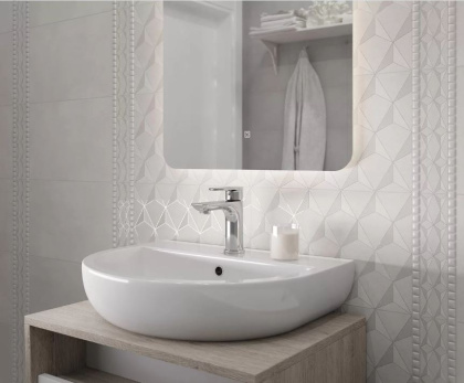 Бордюр HGD\A584\6437 Корредо серый 7,7см*25см*8мм (1уп/30шт), шт