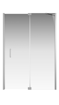 Душевая дверь Creto Tenta 123-WTW-140-C-CH-8 стекло прозрачное EASY CLEAN, профиль хром, 140х200 см