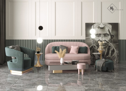 NS Ceramic Керамогранит с Эффектом Камня NSC4082 Grey 40x80 - керамическая плитка и керамогранит