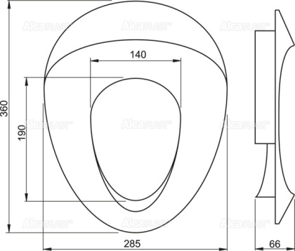 Детское сиденье для унитаза A68 AlcaPlast Детское сиденье для унитаза A68 AlcaPlast