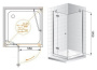 VERONA-W-A-1-100-P-Cr-L Душевой уголок