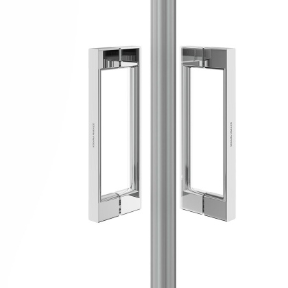 Душевой уголок vetro, раздвижной, квадратный, 90х90х195, хром