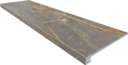 Комплект (Ступень IN01 (33x120) непол. (прямоугол. бортик)
без насечек + Подступенок (14,5x120))