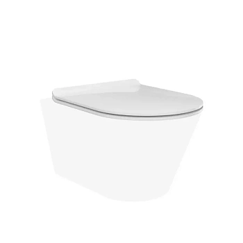 Сиденье PLAZA Modern для подвесного унитаза, белое глянцевое Сиденье PLAZA Modern для подвесного унитаза, белое глянцевое