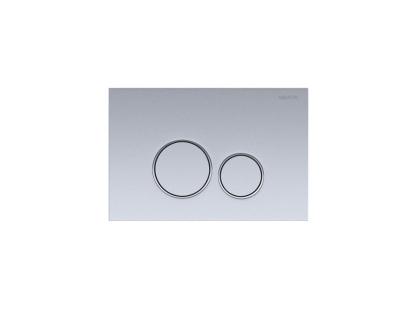 Панель смыва Aquatek Хром матовая ободок хром (клавиши круглые) KDI-0000019