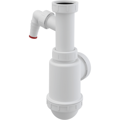 Сифон для мойки с накидной гайкой 6/4" и штуцером