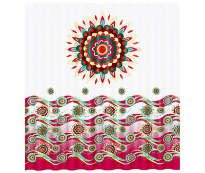 Шторка для ванной Isen, 180х200 см, белая, SC-40101