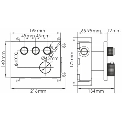 A7458.219.162.302.240.217.220 Thermo Встраиваемый комплект для ванны