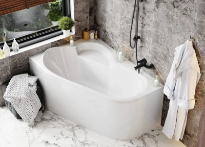 Акриловая ванна VAGNERPLAST SELENA 147x100 Left