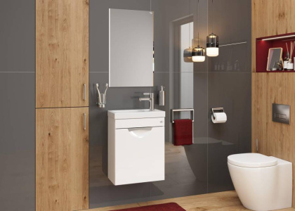 Тумба Onika Комо 45 подвесная, белая (ум. Фостер 45)