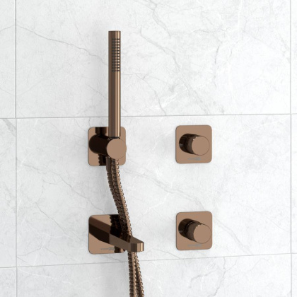 A8851.309.311.290.292.291 Встраиваемый комплект для ванны с лейкой и изливом