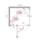 Душевой уголок BelBagno ETNA-AH-12-90/80-C-Cr Душевой уголок BelBagno ETNA-AH-12-90/80-C-Cr