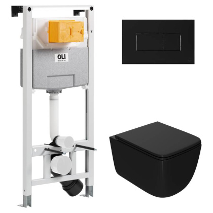 Сет: OLI 120 ECO Sanitarblock pneumatic+Панель KARISMA, черн+Унитаз Point Меркурий, чёрн PN41831BM Сет: OLI 120 ECO Sanitarblock pneumatic+Панель KARISMA, черн+Унитаз Point Меркурий, чёрн PN41831BM