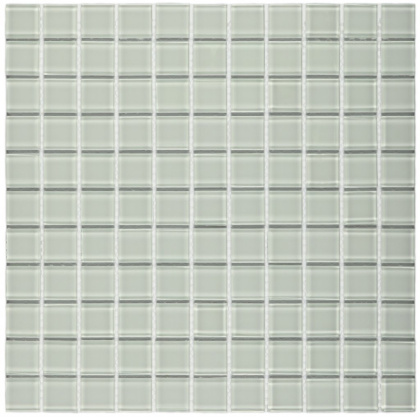 Мозаика стеклянная White Glass (чип 4*25*25) 300*300(22шт.-1.98м2), м2