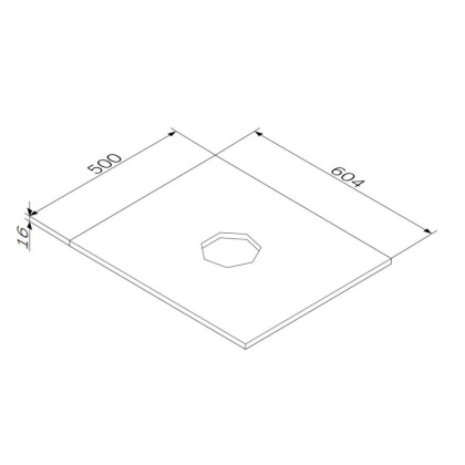 Столешница 60 см, белый матовый M8FST0600WM