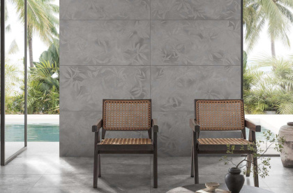 Керамогранит K958008R0001VTER ArtWall цветы серый (120см*60см*80мм) (2шт/0,44м2) матовый Ректификат