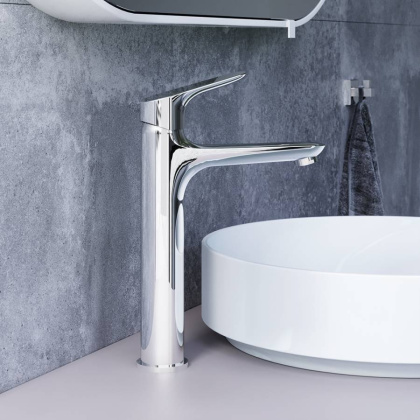 770250001 Jupiter, Смеситель для умывальника высокий, Хром