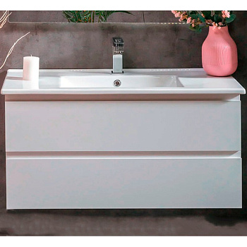 Тумба CAPOLDA 100 белая + ручка белая 849-100-W Boheme