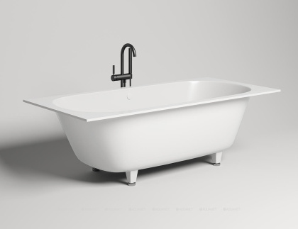 Ванна из литьевого мрамора Salini Ornella Axis 190х90 103412M матовая Ванна из литьевого мрамора Salini Ornella Axis 190х90 103412M матовая