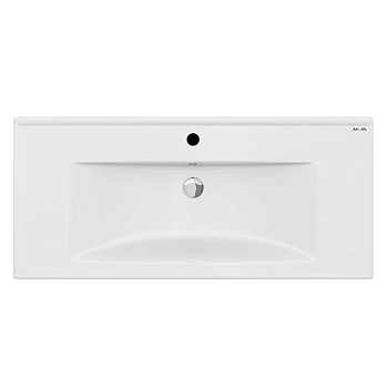 M85AWCC1002WG X-Joy, Раковина мебельная, керамическая, 100 см, встроенная, цвет: Белый, глянец M85AWCC1002WG X-Joy, Раковина мебельная, керамическая, 100 см, встроенная, цвет: Белый, глянец