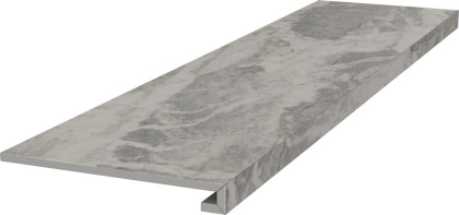 Ступень клееная Альбино серый обрезной 119,5х33, м2 Ступень клееная Альбино серый обрезной 119,5х33, м2