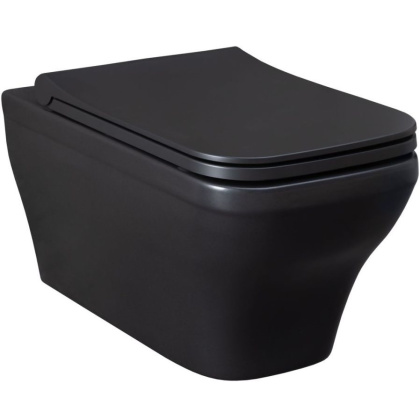 Чаша подвесного унитаза Allen Brau Infinity 4.21011.31 черный матовый Чаша подвесного унитаза Allen Brau Infinity 4.21011.31 черный матовый