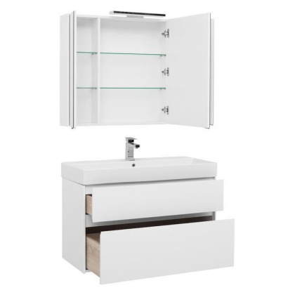 Мебель для ванной Aquanet Бруклин 100 белый